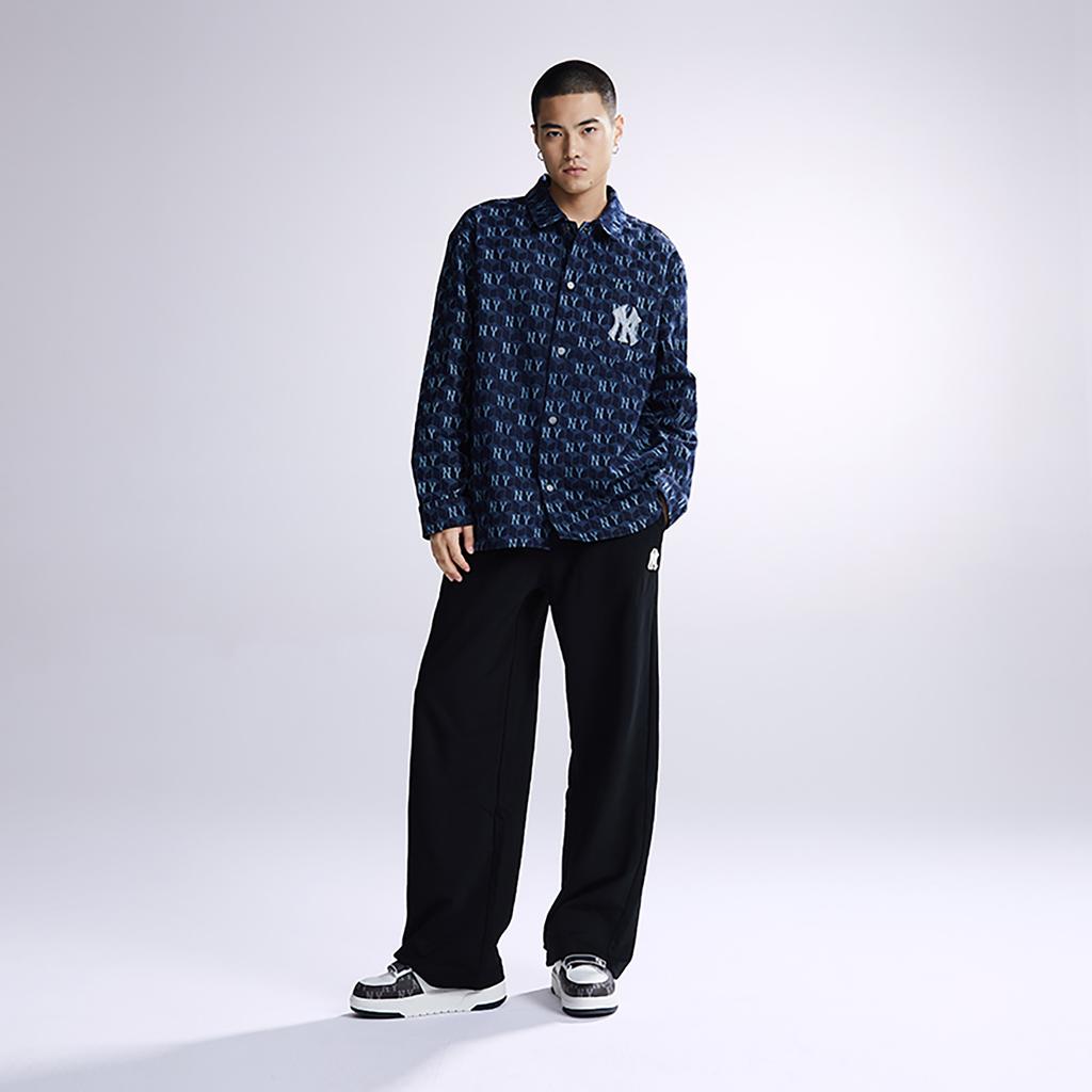 New MLB New York Yankees Denim Jacket Unisex Dark Marine Blue 3ADRM0734-50NYD