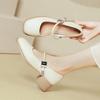 Einzelner Schuh Temperament dicker Absatz High Heels Plateau Huizhou Schuhe mit Mary Jane Schuhen