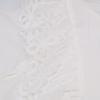 Shirocon SC2221-003SP-2 White Margaret Ruffle Balloon Sleeve Lace Back Zip Blouse Tops 36 whiteUsed