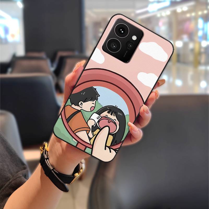 Cartoon Full wrap Phone Case For Nokia HMD Skyline Cute Graffiti Protective Anti-knock Dirt-resistant Back Cover Couple