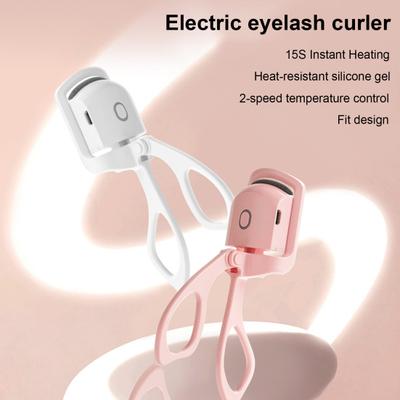 Auksti uzkarsējams skropstu lokšķēru USB uzlādējams elektriskais skropstu lokšķēru 2 temperatūras ātra uzsildīšana pārnēsājams sieviešu uzkarsējams skropstu lokšķēru rīks