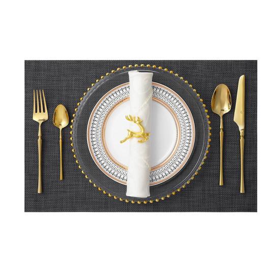 Heat Resistant Placemats Reusable Wear-Resistant Stain-Proof Table Non-Slip Heat-Insulating Mats Protectors for Dining