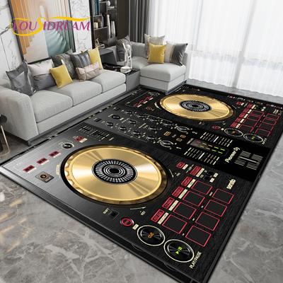 Χαλί χώρου με μοτίβο οθόνης μουσικής DJ, Χαλί με χαλί για καναπέ κρεβατοκάμαρας σαλονιού, αντιολισθητικό χαλάκι δαπέδου μπάνιου κουζίνας