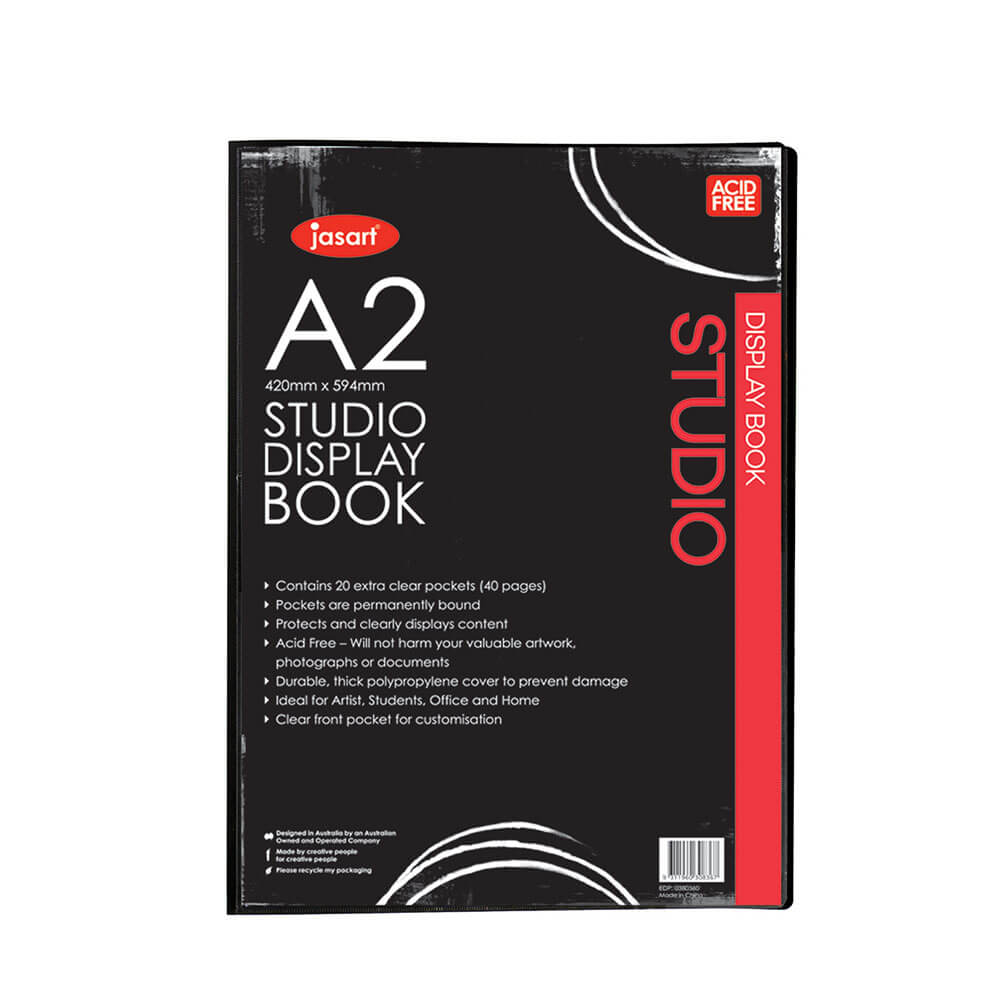 Jasart Display Book Black (20 Pages)