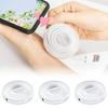 Rotatable Transparent Charging Cord Organizer Portable Charger Cord Holder Round Storage Case Retractable Reel Box Cable Winder
