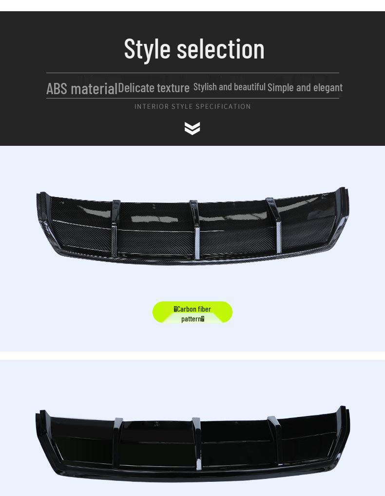 18-19 Hongqi H5 Rear Bumper Lip: Anti-Collision & Scratch Protection