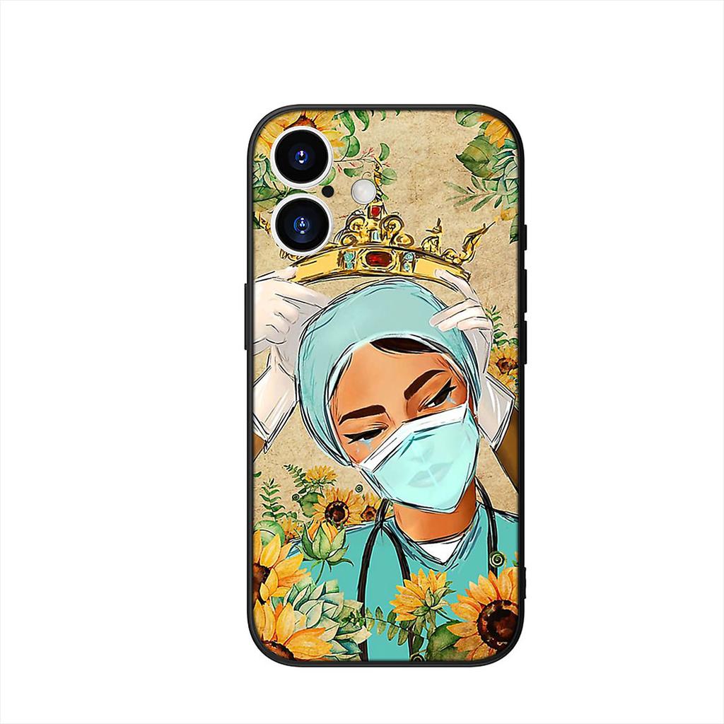 Nurse Queen Doctor Hero Fight Phone Cover Case for Apple iPhone 16 15 14 Plus 13 12 Mini 17 Pro Max + 16E Air 16+ ProMax Casing