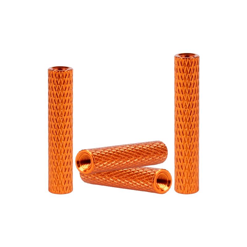 M3 Orange Aluminum Alloy Dual-Hole Mesh Column Connector for Drones