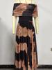 Autumn New Arrivals Women's Elegant One-Shoulder Semi-Sheer Dress Long Gown