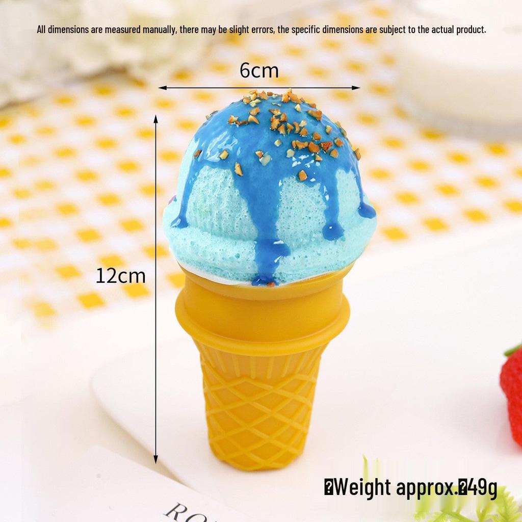 Crispy Cone Ice Cream Pu Foam Squeeze Toy
