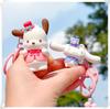 Sanrio Twinkling Cherry Blossom Hello Kitty & Kuromi Pendant Keychain Gift