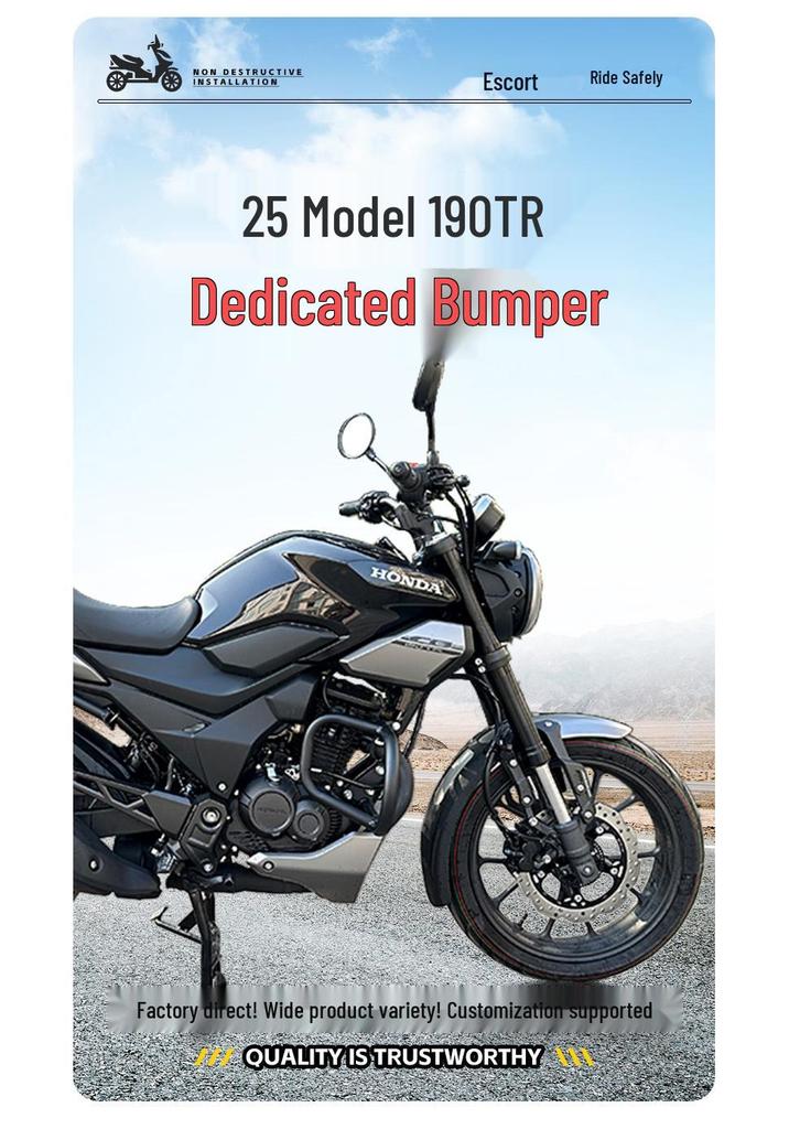 Honda 190TR Front Anti-collision Motorcycle Bumper for 25 Models