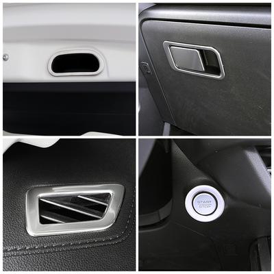 Acessórios internos para Haval Jolion 2022 Car Center Control Part Matte Silver Color Refit Ring Cover Frame Guarnição