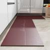 Kitchen Floor Mat Pvc Leather Waterproof Carpet Home Decoration Solid Color Rug Anti-oil Non-slip Foot Mats Alfombra