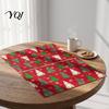 Linen Placemat Set 4Pcs Christmas Set, Cartoon Snowman Gingerbread Gnome Table Heat Insulation Pads Mat, Resistant Place Mat for Holiday Party