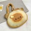 Yellow Butter Cat Shoulder Bag Large Capacity Bread Backpack Casual Cartoon Toast Tote Bag  Girls