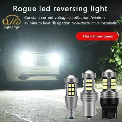 2 Adet Araba LED Geri Vites Lambası Üç Kez Strobe Işıkları ve Sonra Her Zaman T15 W16W T20 7740 W21W 1156 P21W Fren Lambası Direksiyon Ampul