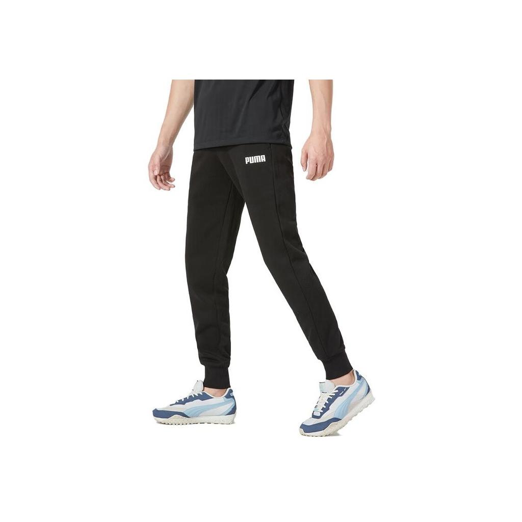 Puma Letter Print Sports Casual Pants Men Bottoms Black 848738-01