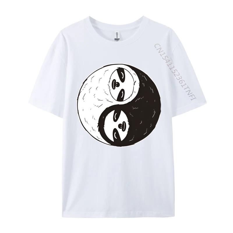 Funny Sloth Yin And Yang Chinese Quiet T Shirts Men Tee Shirts Party Tshirts For Men Tops New Clothes Normal