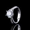 Jewelry Imitation Mozzarella Diamond Ring For Women, Adjustable Opening, Light Luxury High-End Zircon Ring
