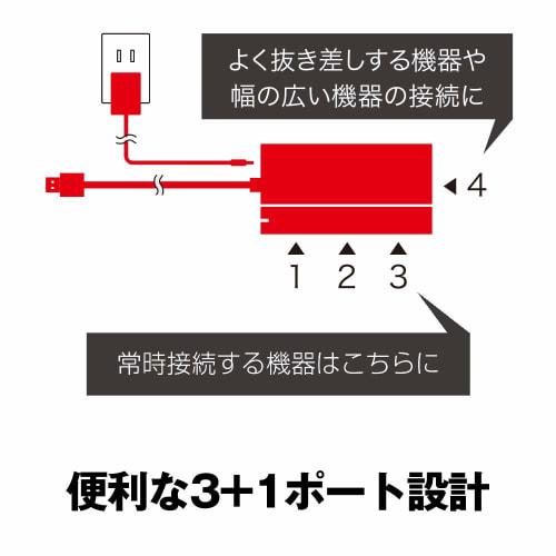 BUFFALO USB3.0 Self-Powered 4-Port Hub Black Standard Model BSH4A125U3BK [Compatible with Nintendo Switch/Windows/Mac]