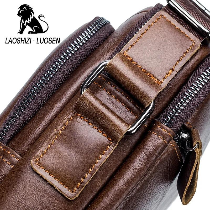 Genți Tote pentru Bărbați din Piele Naturală Nouă Modă Geantă Messenger din Piele pentru Bărbați Genți Crossbody Solide Genți de Umăr de Afaceri pentru Bărbați