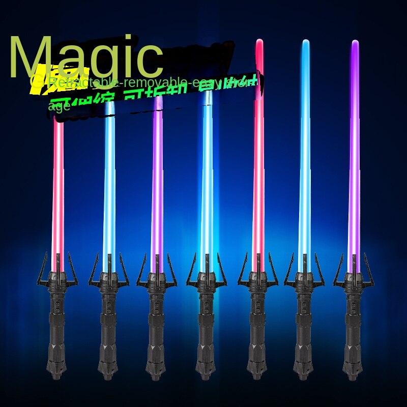 Christmas laser sword Star Wars luminous toy retractable toy Laser stick Flash stick Children's sword
