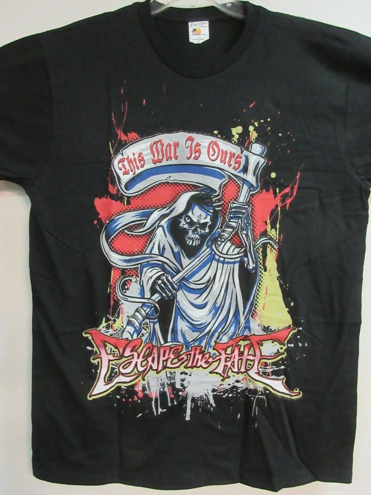 ESCAPE THE FATE OFFICIAL MERCH WAR IS OURS BAND MUSIC  2XL / XXL Unisex T-Shirt S