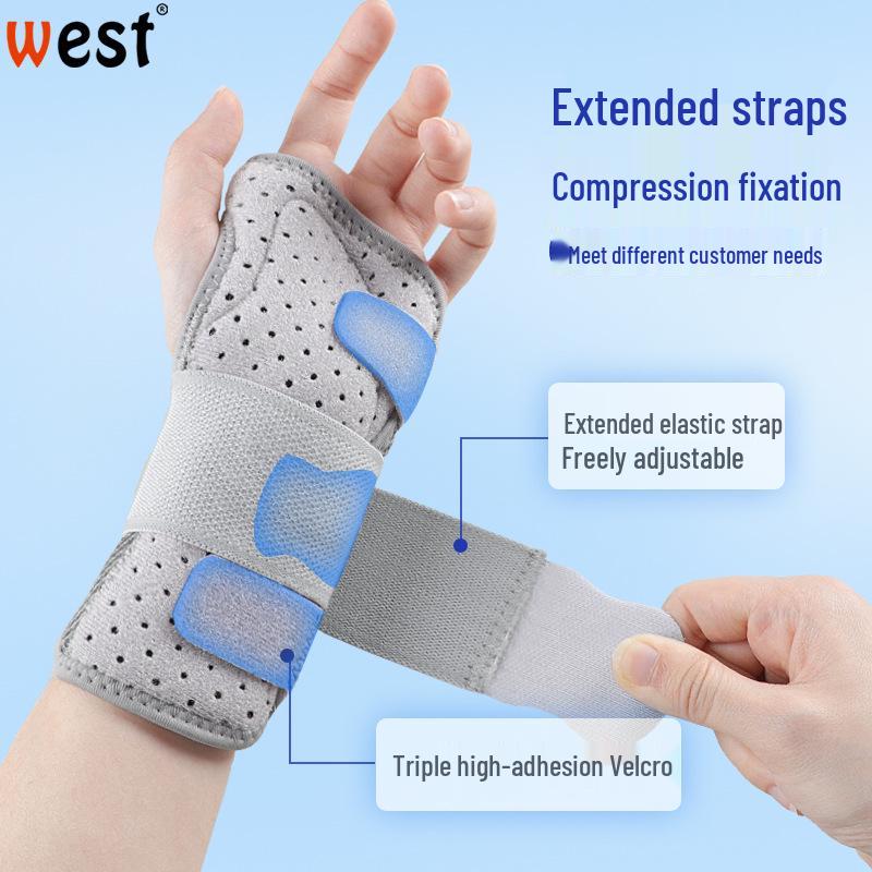 Double Aluminum Plate Wrist Support Brace for Tendon Sheath and Sprain Fixation