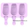Silicone 3-Cavity Popsicle & Ice Cube Tray with Lid
