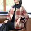 2024 Mom's Petite Plaid Wool Coat - Autumn Fashion, Versatile & Stylish