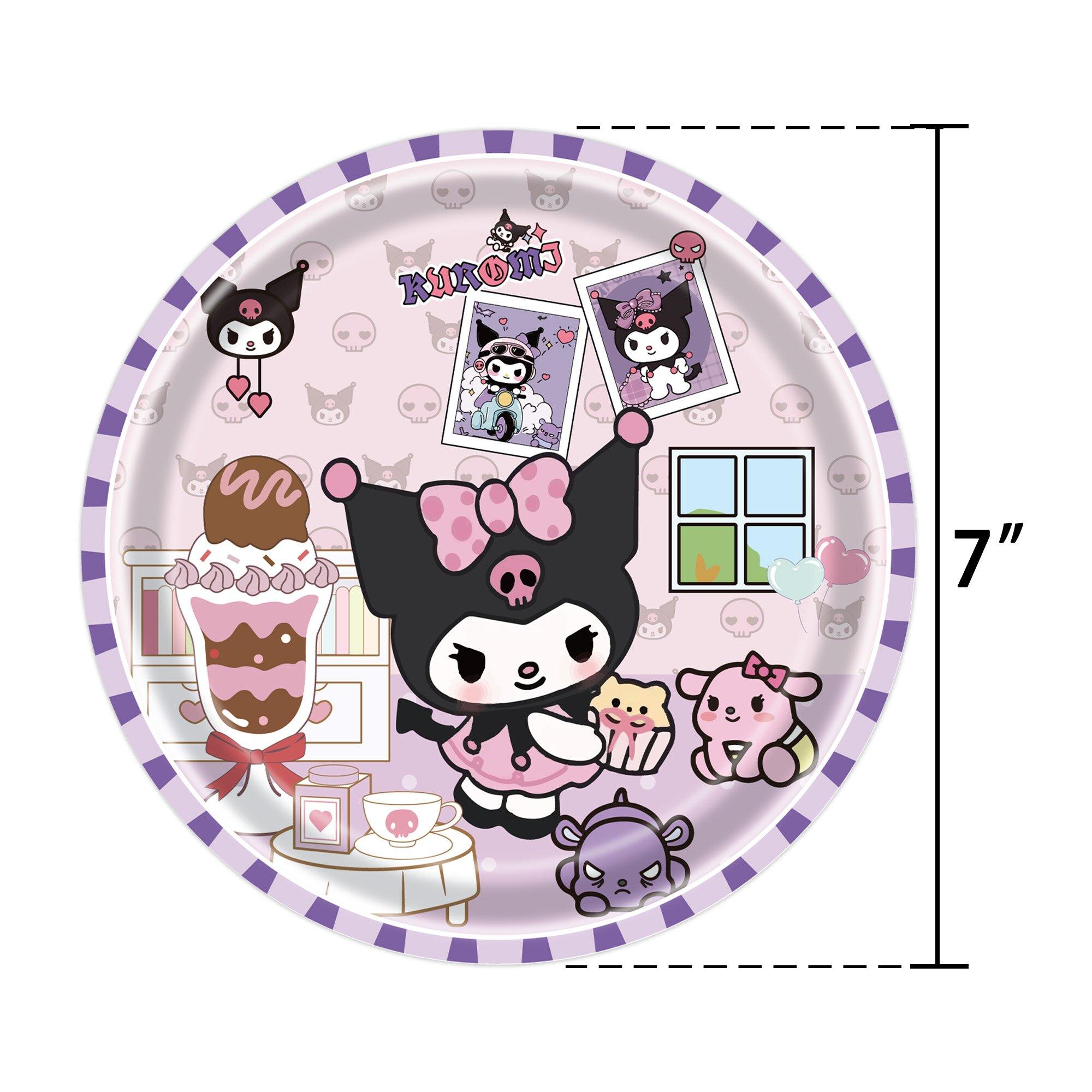 

Kuromi Birthday Party Decorations Kuromi Theme Party Melody Tablecloth Dining Tray Tissue Cup Children Baby Shower Party Supplie