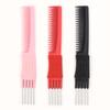 Carbon Combs with 5 Steel Tails Anti Static Heat Resistant Teasing Comb for Hair Salon or