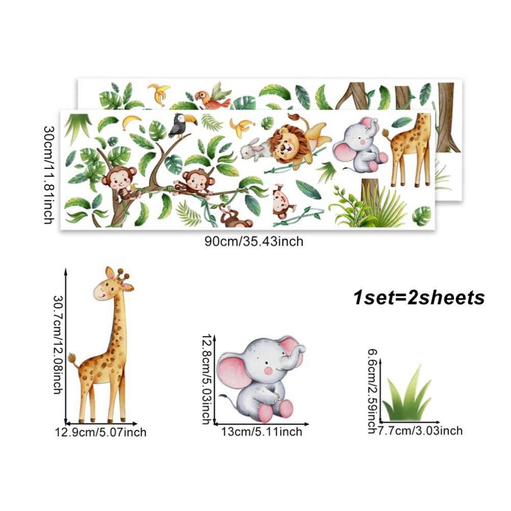 

Animal Tree Bird Themed Wall Sticker Set for Room For Living Room Bedroom Decor Creative Vinyl PVC Wall Decal for Home