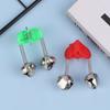 10Pcs Fishing Rod Tip Clips Plastic Fishing Bells Clips Night Fishing Fish Bite Bait Alarm Indicator Light With Dual Alert Bells