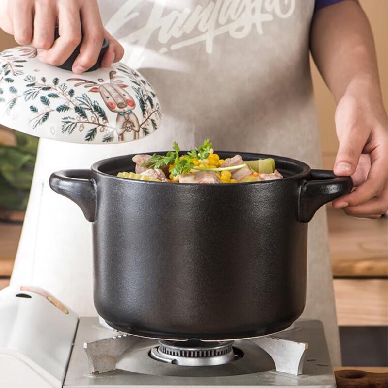 Nordic Cartoon Elk Ceramic Casserole Pot 2.5L