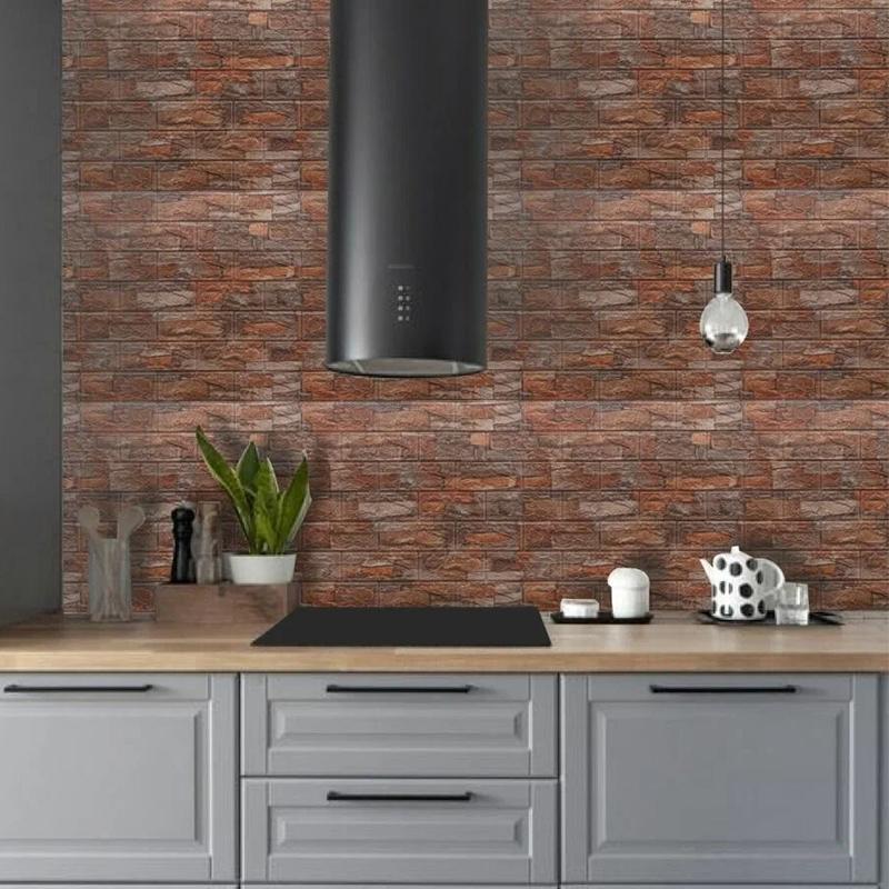 3D wall sticker 35x38.5cm wallpaper DIY waterproof and moisture-proof for living room bedroom kitchen background decoration