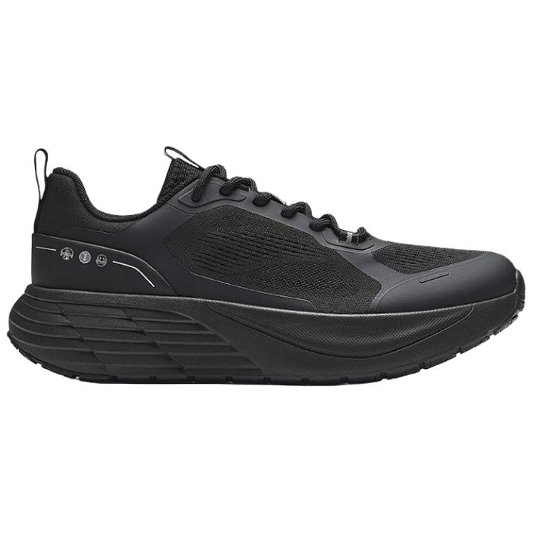 Anta Abrasion Resistant Breathable Low Top Casual Shoes Men's Black 112538810-2