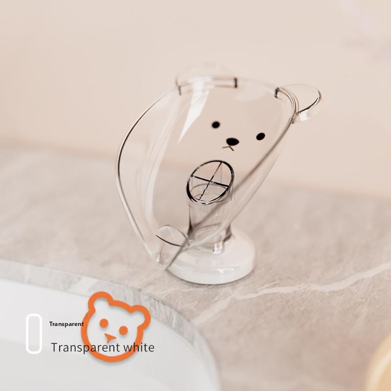 

Soap Box Suction Cup Drain Free Punching Household Light Luxury Soap Holder Toilet Countertop Soap Box Bathroom Shelf прозрачный