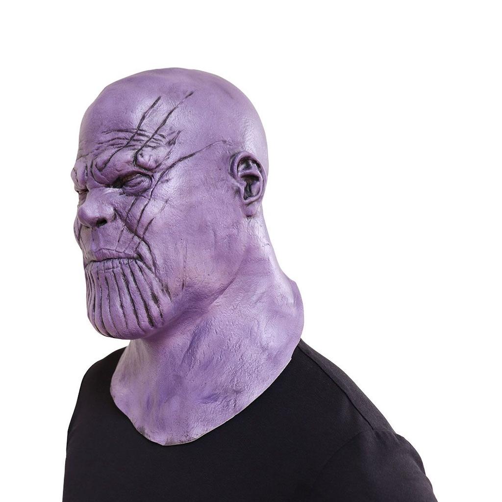 Hochwertige Avengers 4 Endgame Thanos Upgrades Cosplay Maske Latex Vollgesichtshelm für Enthusiasten