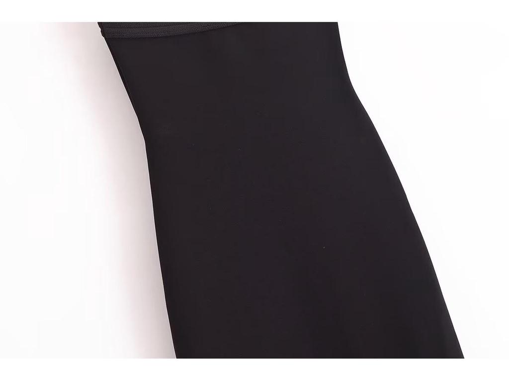 2025 Spring Women's European & American Style Open Shoulder Straight Neck Dress