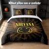 Nirvana Design Bed Bedding Set 1 Duvet Cover + 2 Pillowcases Soft Breathable Household Bed Linens
