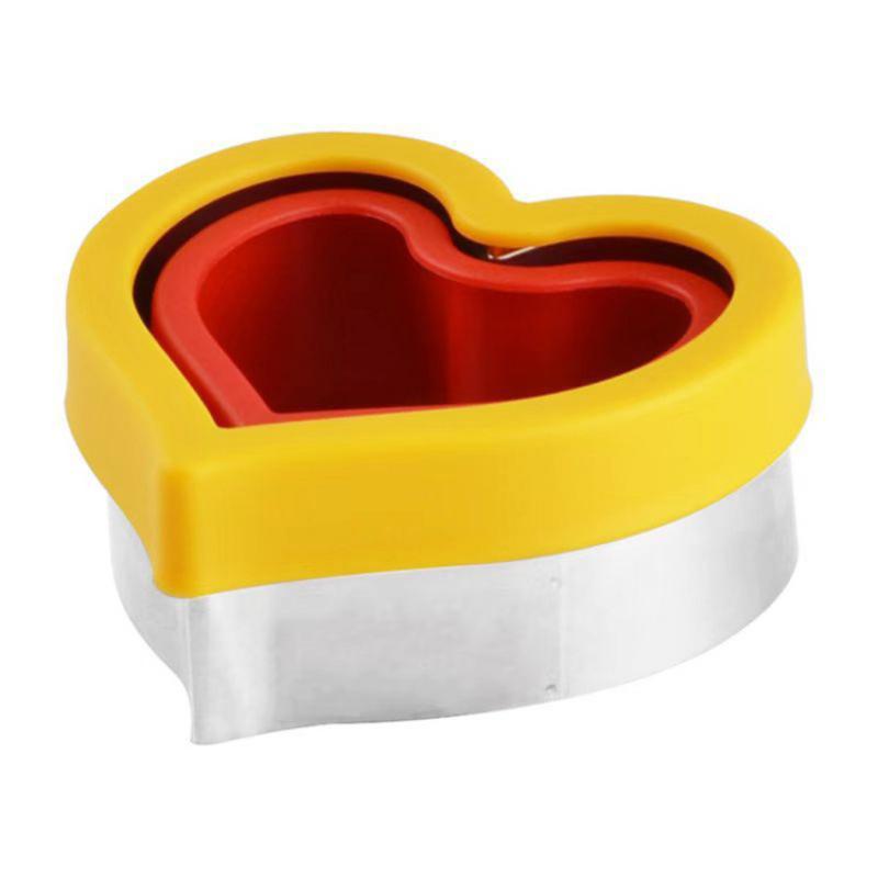 

Компактный набор для сэндвичей, тиснения тостов, печенья и формования для запечатывания Heart shape with inner mold (Red & Yellow) как