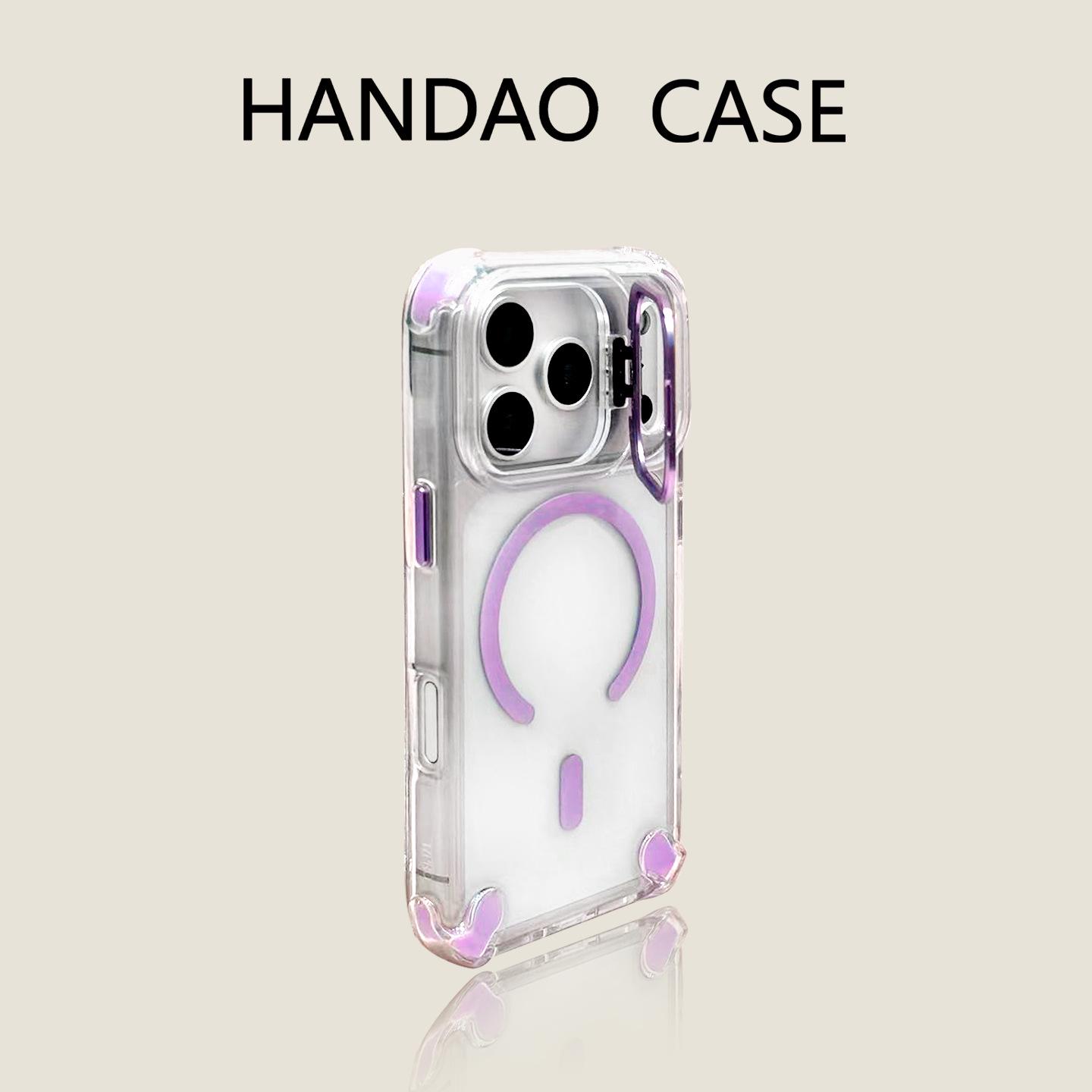 

Transparent Drop-Proof Magnetic Lens Holder Case for iPhone 17 Pro Max with Apple 16 Lens Film Compatibility. iPhone 15 PLUS