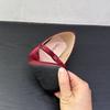 Fashion SUOJIALUN 2025 New Brand Women Flat Shoes Fashion Round Toe Shallow Slip On Bow-knot Ladies Elegant Single Shoes Soft Heel Boat