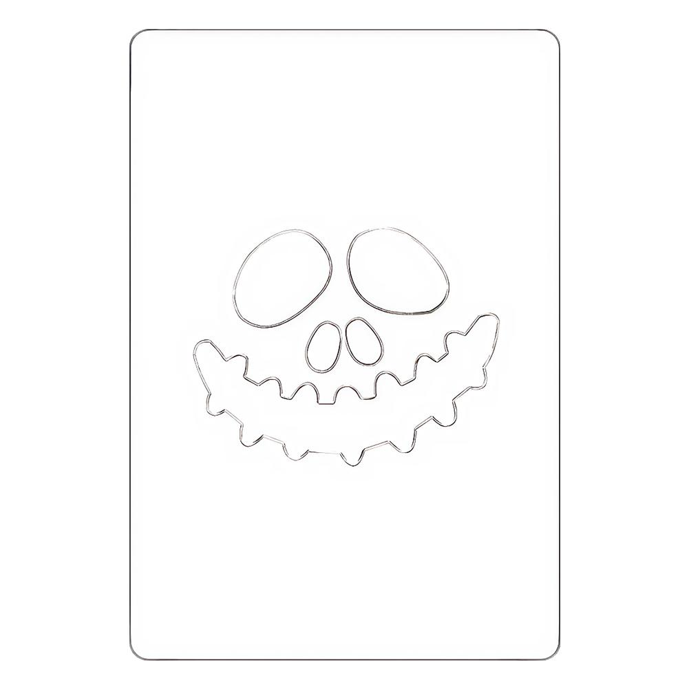 Halloween Pumpkin Ghost Bats Face Embossing Die Cuts Stencils Carving Stencils for DIY Pumpkin Carving Wood Walls Art Decor