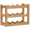 Day and Night - Day and Night Wine Rack for 12 Bottles Solid Oak Wood 47x21x36 Cm