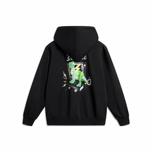 Li Ning Li-Ning Cartoon Pattern Printed Pullover Long-Sleeve Sweatshirt Unisex EU L чёрный