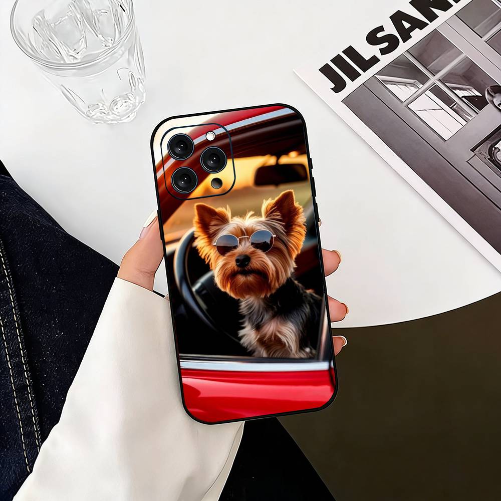 Yorkshire Terrier Cute Dog Phone Case Silicone Soft For IPhone 17 16 15 14 13 12 11 X XR Plus Pro Max Plus