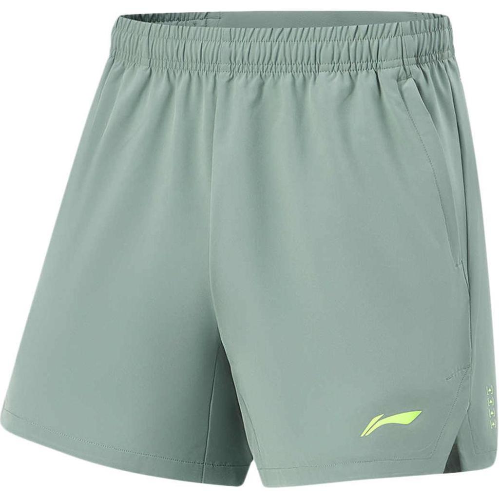 Li-Ning Loose Fit Drawstring Comfortable Casual Three-Quarter Sports Shorts Men Shorts Light-Green AKSU671-3